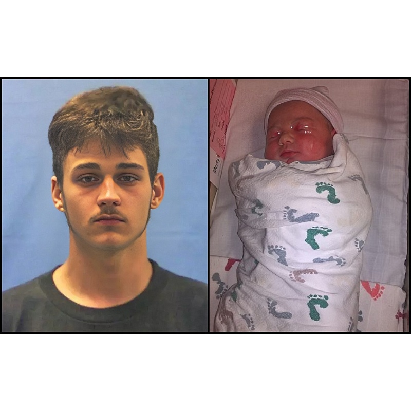 TYLER EUGENE BUCHANAN | Teen dad smothers 2-month-old daughter because he wanted to go to sleep, then tries to revive her by SHOCKING her with extension cord | Charged With Capital Murder | Autographed Letter, Signed