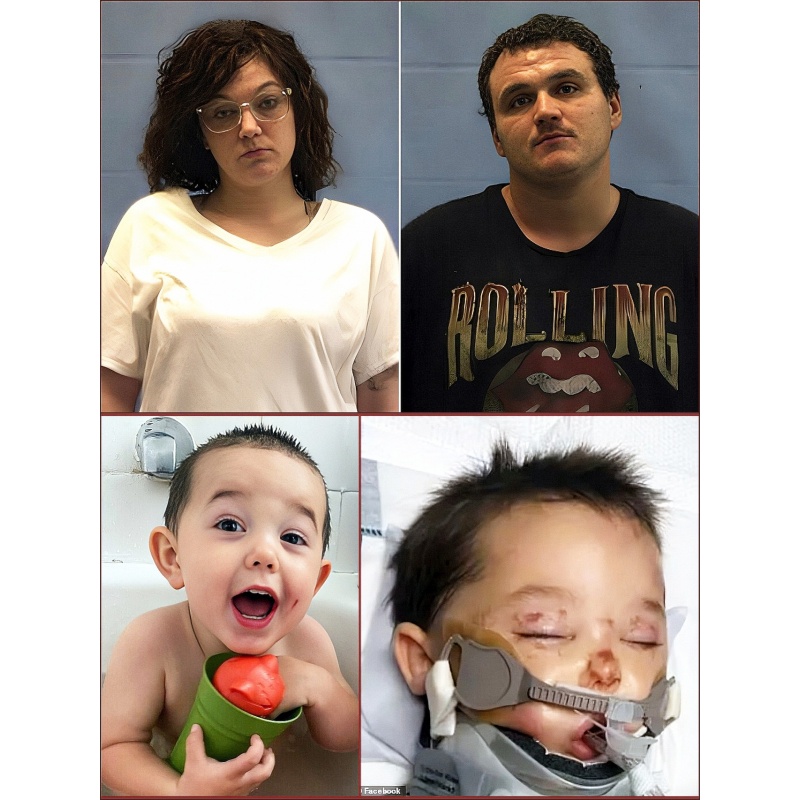 ANNASTACIA GRACE ATKINS | Complicit Mom and Stepdad Accused of Repeatedly Throwing 2-Year-Old Boy into Pool to Teach Him to Swim Charged with Murder After Drowning |  Autographed Letter Signed