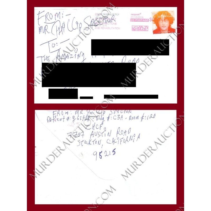 Phil Spector card/envelope 7/15/2019 DECEASED