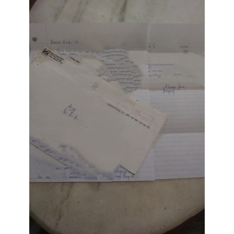 Damien Echols Letter & Envelope September 1995