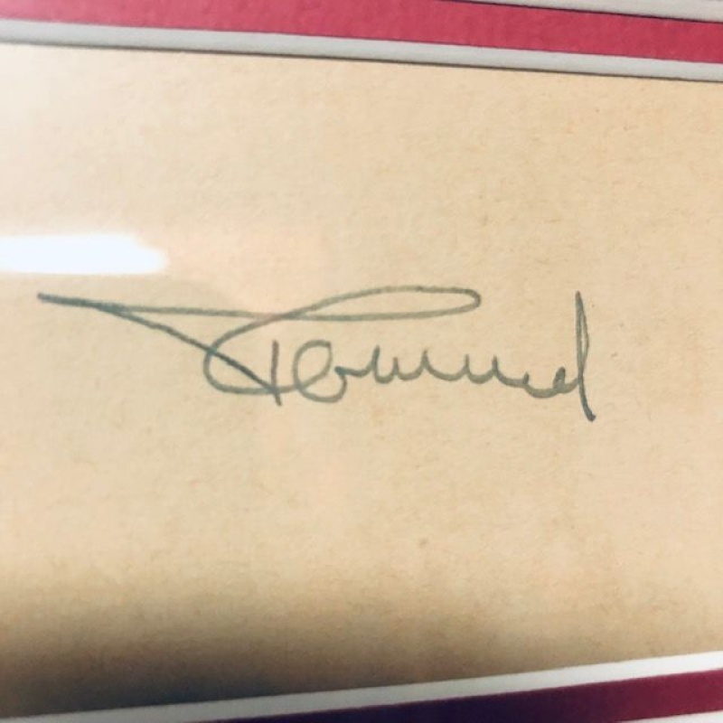 ERWIN ROMMEL SIGNATURE WITH PHOTO - PROFESSIONALLY FRAMED