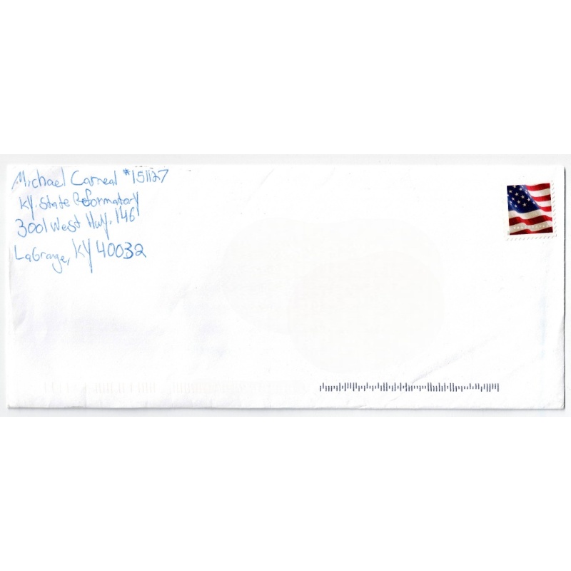 MICHAEL CARNEAL (14yo tempore criminis) | HEATH HIGH SCHOOL SHOOTING (1997) | LWOP | UNOPENED AUTOGRAPHED LETTER/ENVELOPE SIGNED