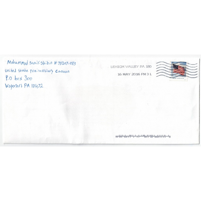 MOHAMMAD SAAILI SHIBIN | Somali Pirate Negotiator | Ringleader SY Quest Incident | Sentenced to 12 Consecutive Life Terms | Autographed Letter/Envelope Signed | SEALED