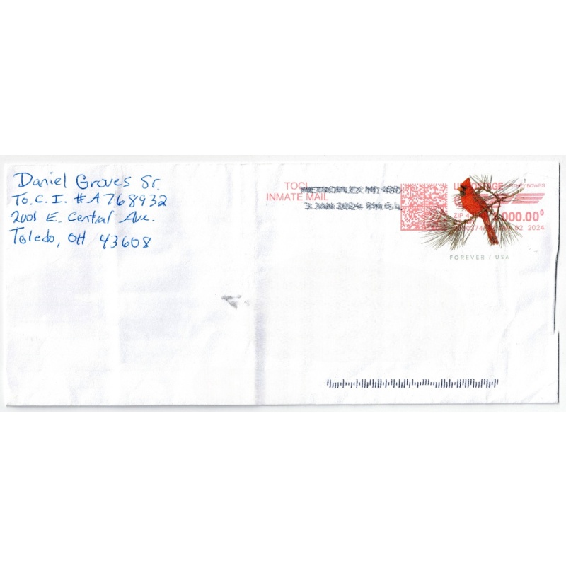 DANIEL GROVES, SR. || The Death of Baby Dylan | Convicted Of Murdering Infant Son, And Disposing His Body At The Bottom Of A 30-Foot Well | Autographed Letter, Signed