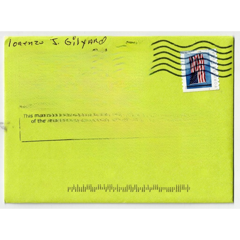 LORENZO JEROME GILYARD, JR | The “Kansas City Strangler” | Believed To Have Raped And Murdered At Least 13 Women And Girls From 1977 To 1993 | Convicted Of Six Counts Of Murder | LWOP | Autographed Letter, Signed