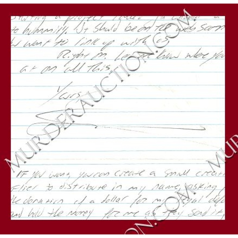 Steven Woods letter/envelope 9/25/2007 EXECUTED