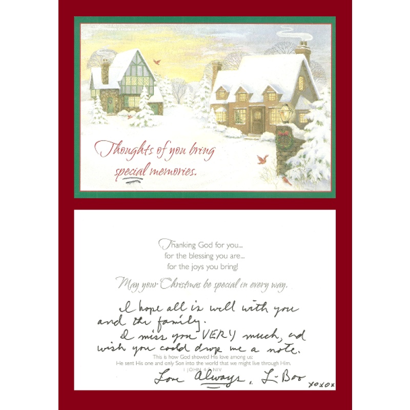 Lawrence Bittaker greeting card DECEASED