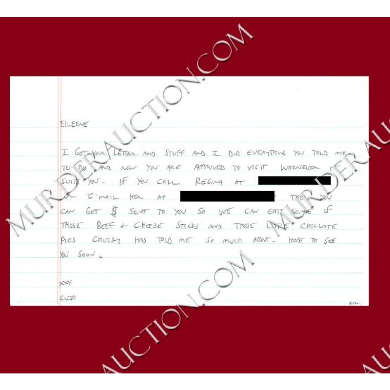 Christopher Wilkins letter/envelope 6/8/2010 EXECUTED