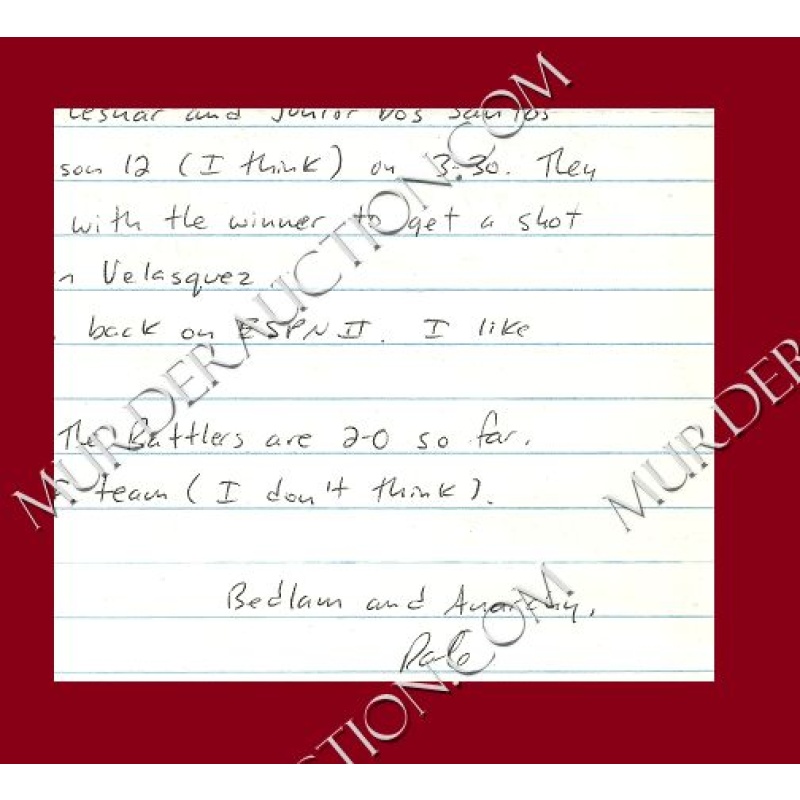 Dale Hausner letter/envelope 3/23/2011 DECEASED