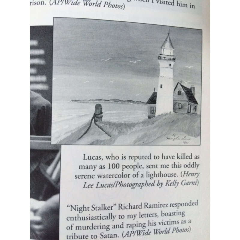 Henry Lee Lucas painting titled Cape Cod Light House 14 x 18 on canvas from 1993