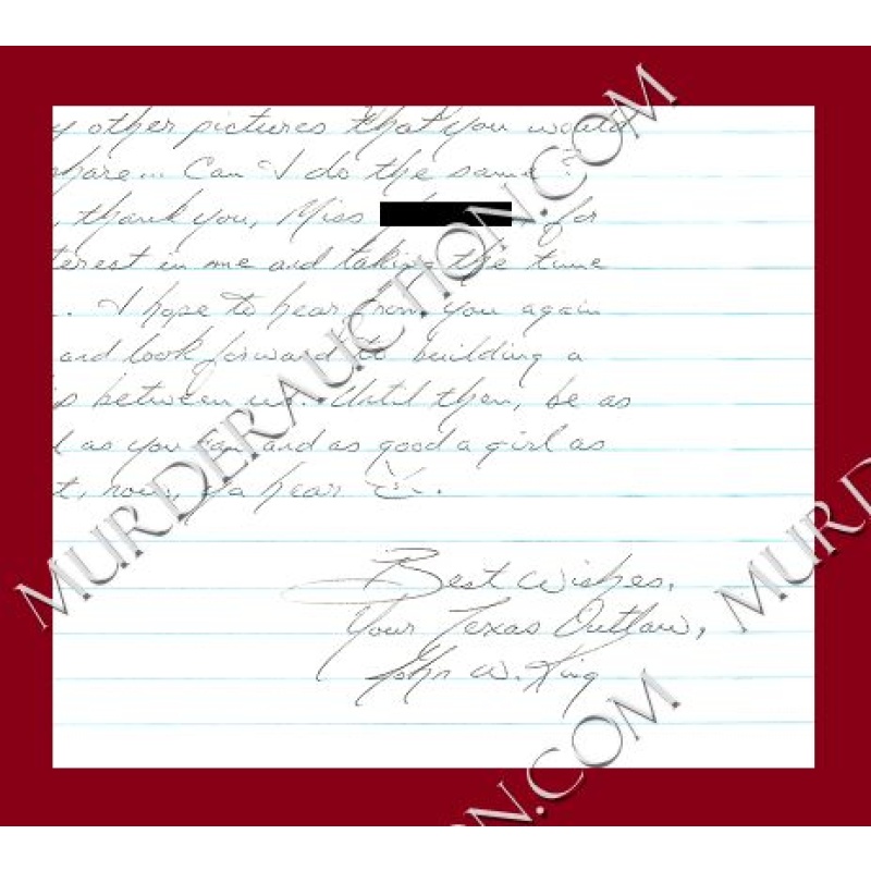 John King letter/envelope 6/18/2008 EXECUTED