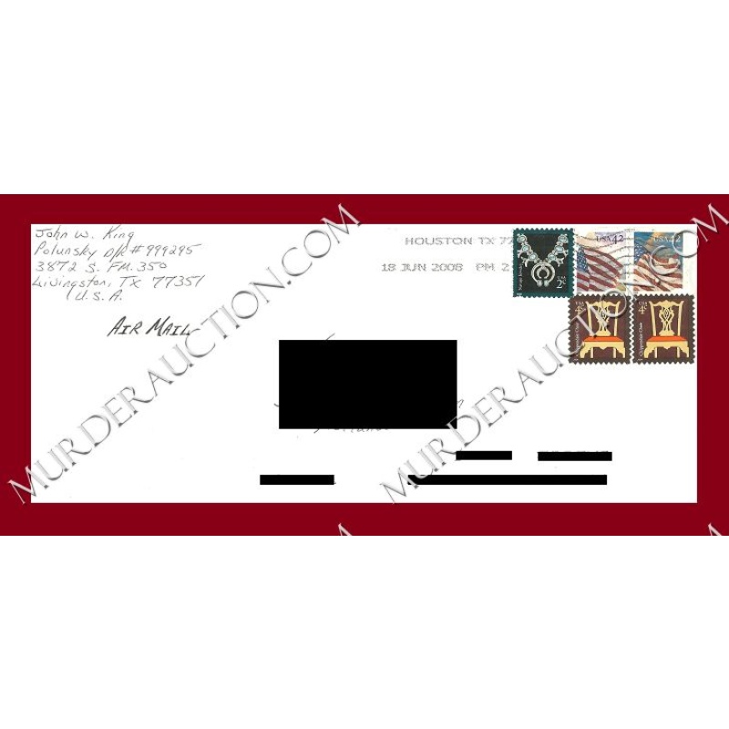 John King letter/envelope 6/18/2008 EXECUTED