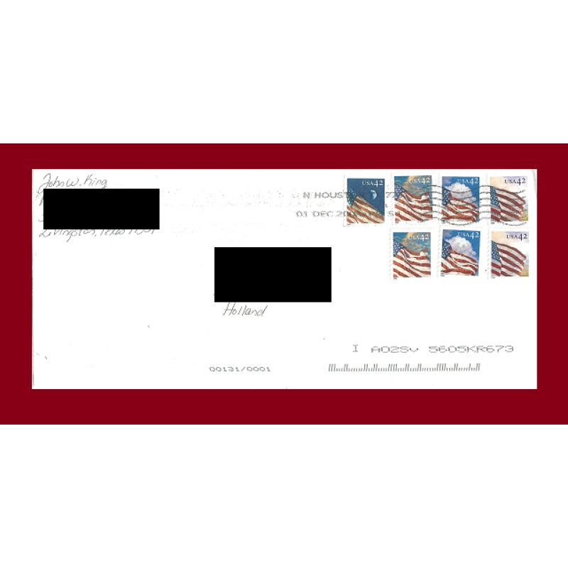 John King letter/envelope 11/23/2008 EXECUTED