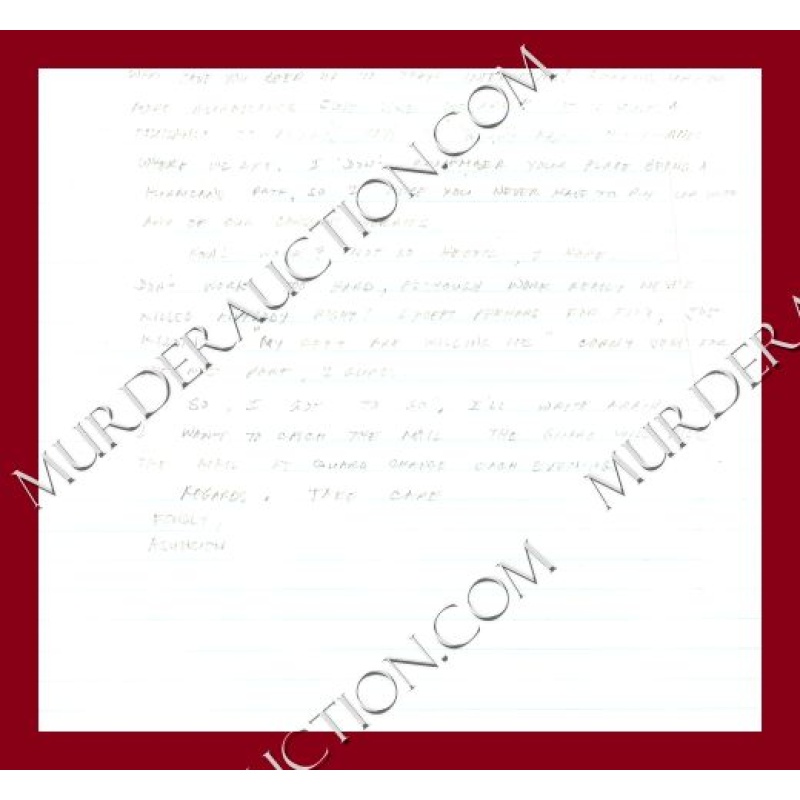 Dr. Asuncion Luyao letter/envelope 5/21/2006 PAROLED