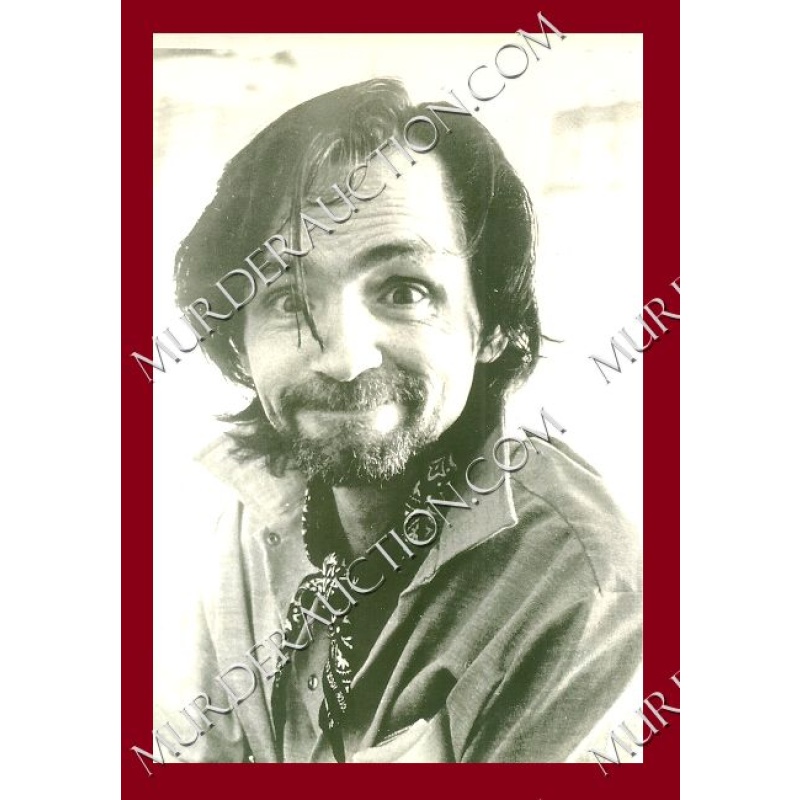 Charles Manson photograph (big smile) 4"×6" DECEASED