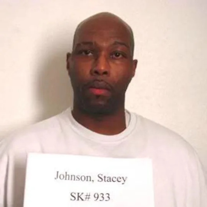 STACEY EUGENE JOHNSON | Johnson, 53, came within a day of being executed in 2017 for the 1993 murder of Carol Heath in De Queen, Arkansas | Autographed Letter, Signed