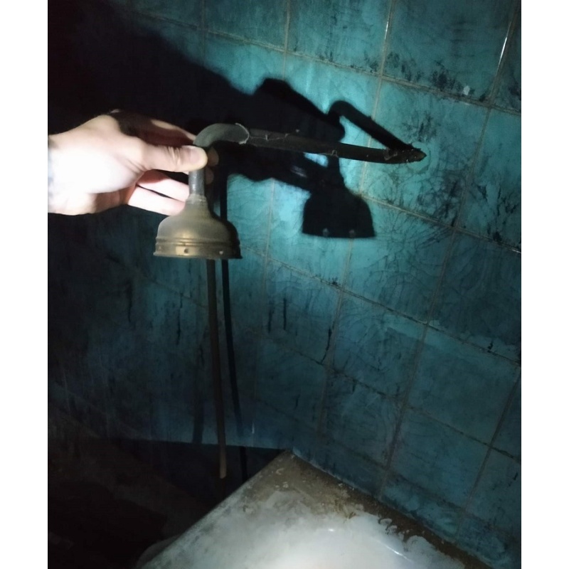 Armin Meiwes Shower Head from his infamous bathroom cannibal crime scene relic