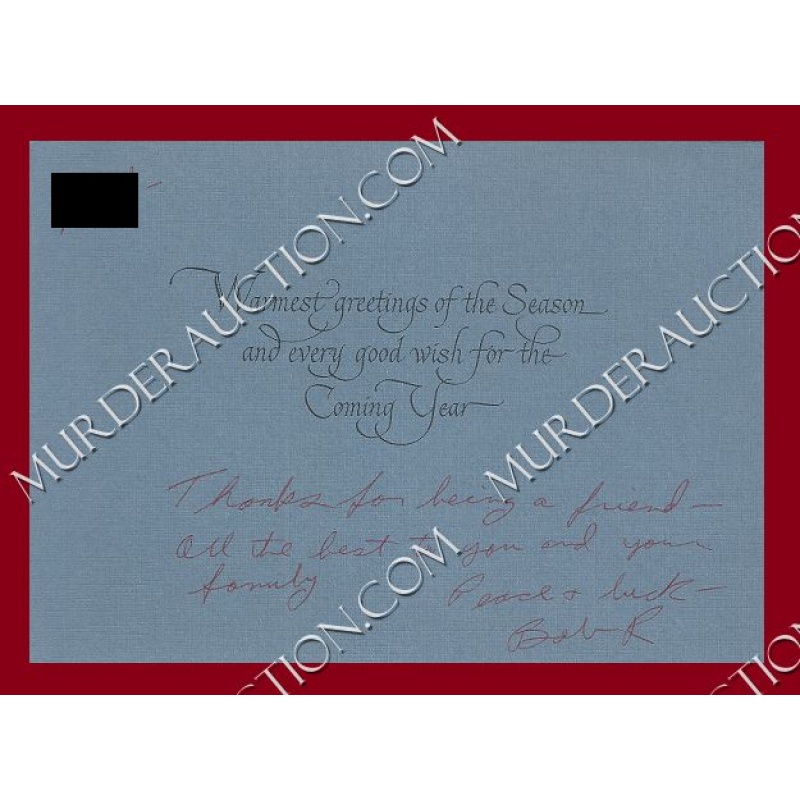 Robert Reldan card/envelope 12/12/1996