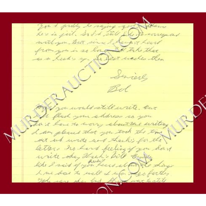 Robert Arthurson letter/envelope 10/1/2006