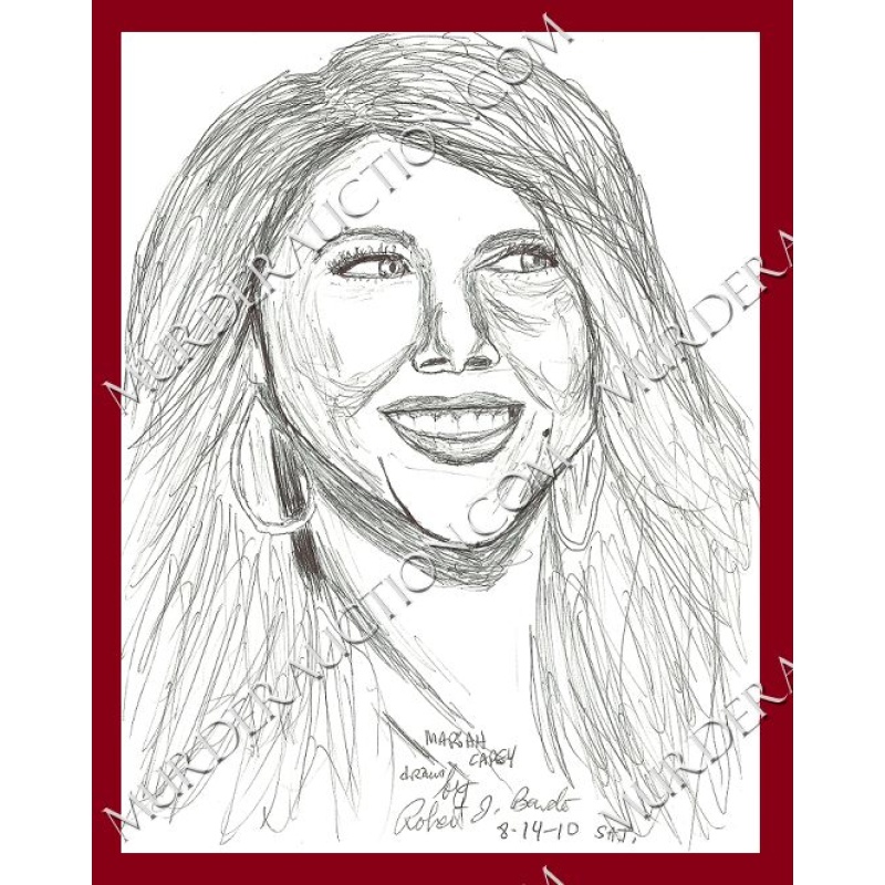 Robert Bardo Mariah Carey drawing 8/14/2010