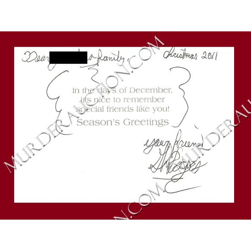 Glen Rogers card/envelope 12/9/2011