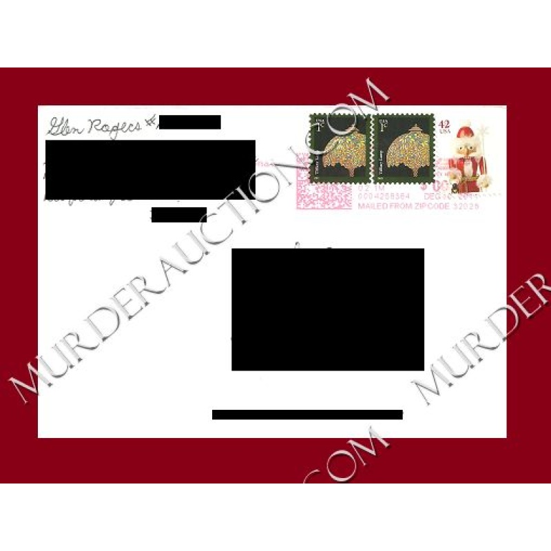 Glen Rogers card/envelope 12/9/2011