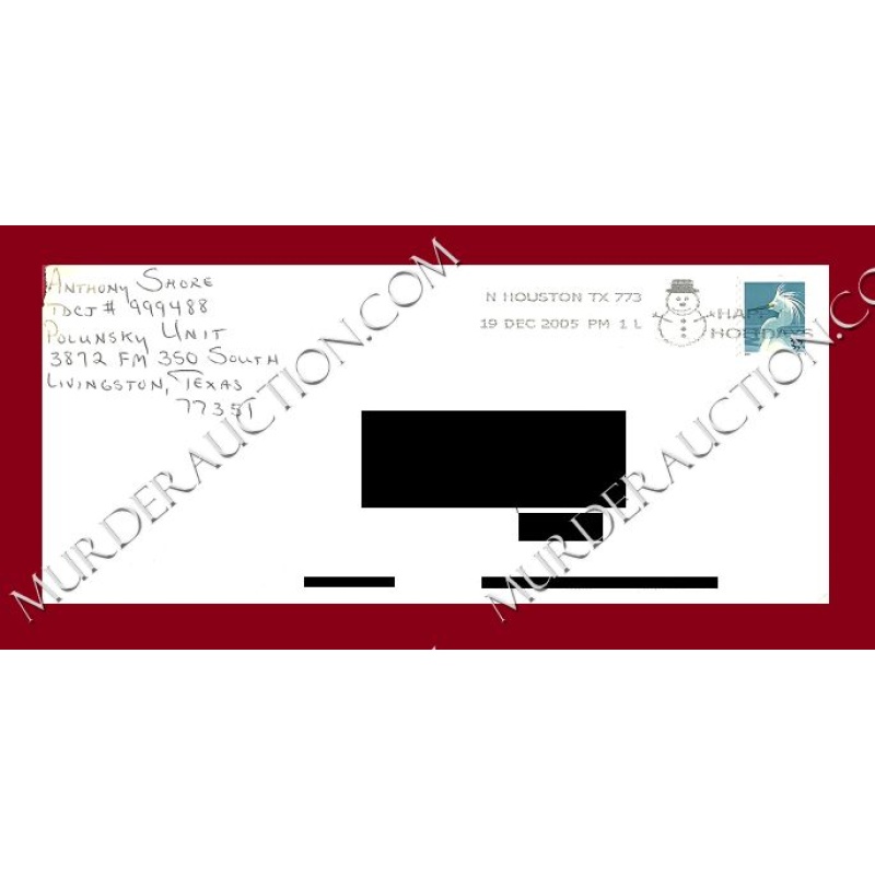 Anthony Shore letter/envelope 12/18/2005 EXECUTED