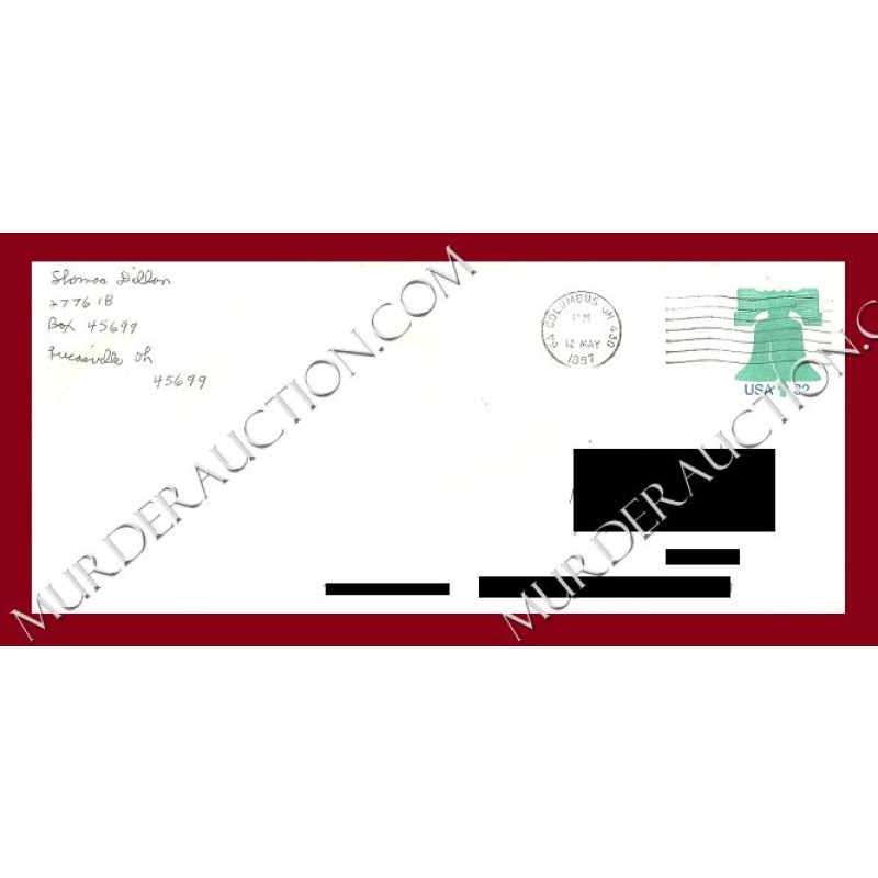 Thomas Dillon letter/envelope 5/12/1997 DECEASED