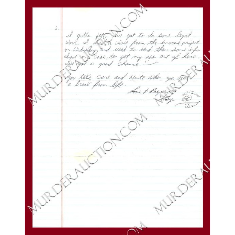 Troy Clark letter/envelope 4/20/2007 EXECUTED