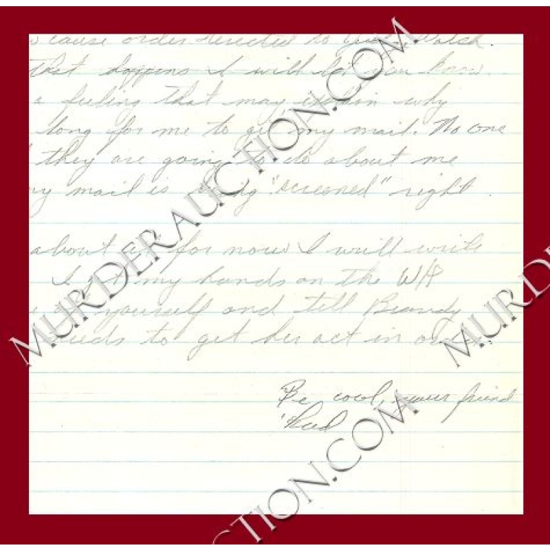 Frederick Waterfield letter/envelope 10/27/1997