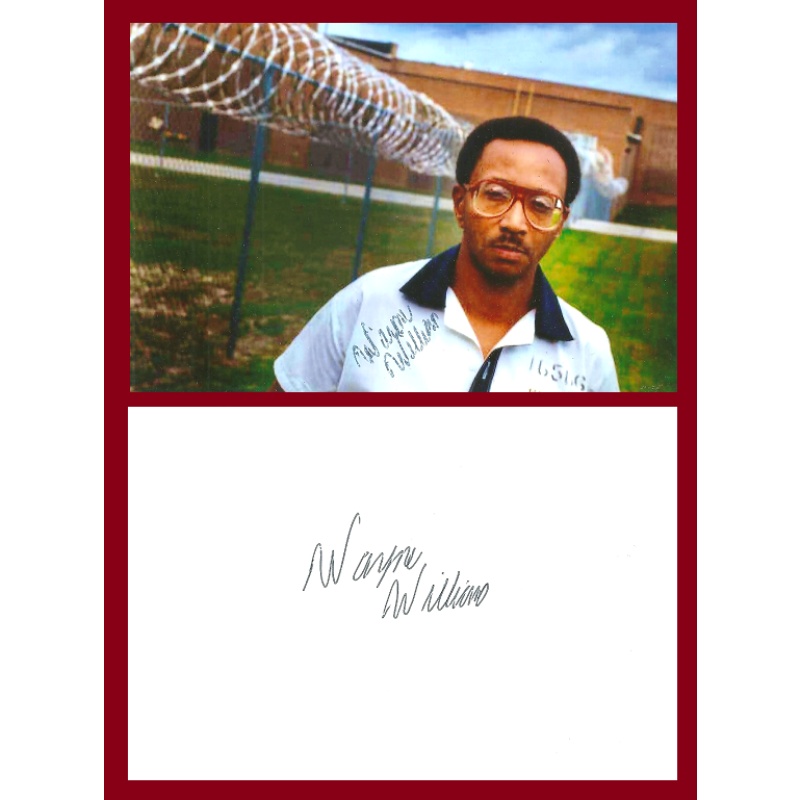 Wayne Williams signed photograph 4"×6"